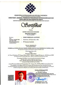 General OSH Experts Certificate - Mr. Sesep Herdiana