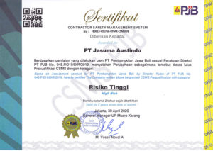 Contractor Safety Management System - PT. PJB